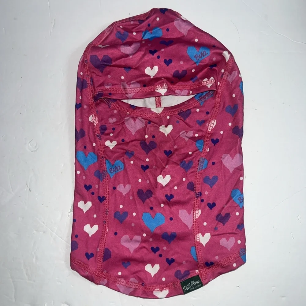 Peter Glenn Bula Heart Printed Head Cover Balaclava Kids Girls